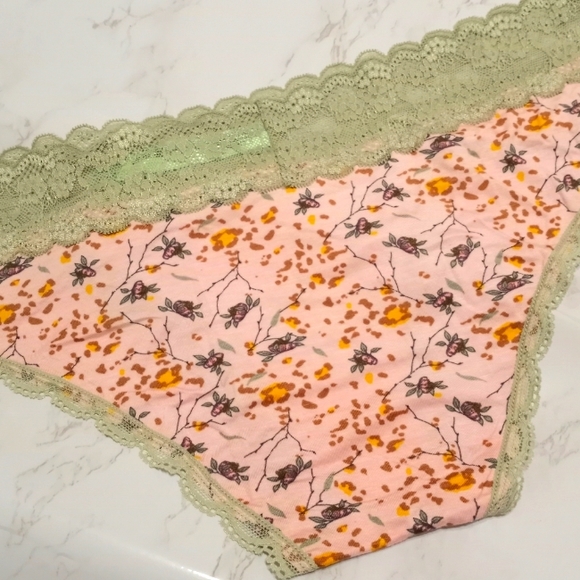 2 RAYON Honeydew HIPSTER PANTIES L - Picture 5 of 8